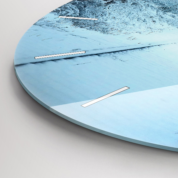 Orologio rotondo in vetro Cervi sulle tracce