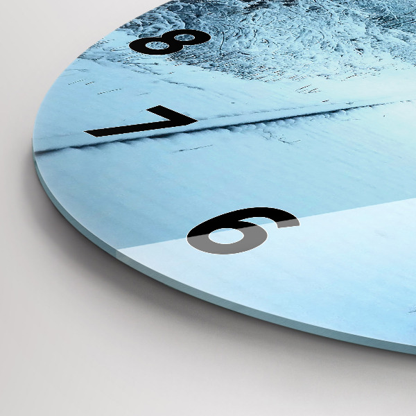 Orologio rotondo in vetro Cervi sulle tracce