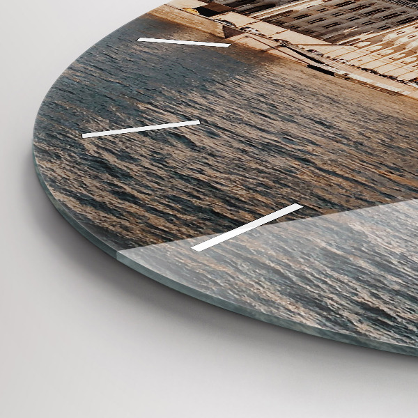 Orologio rotondo in vetro Parlamento a Budapest