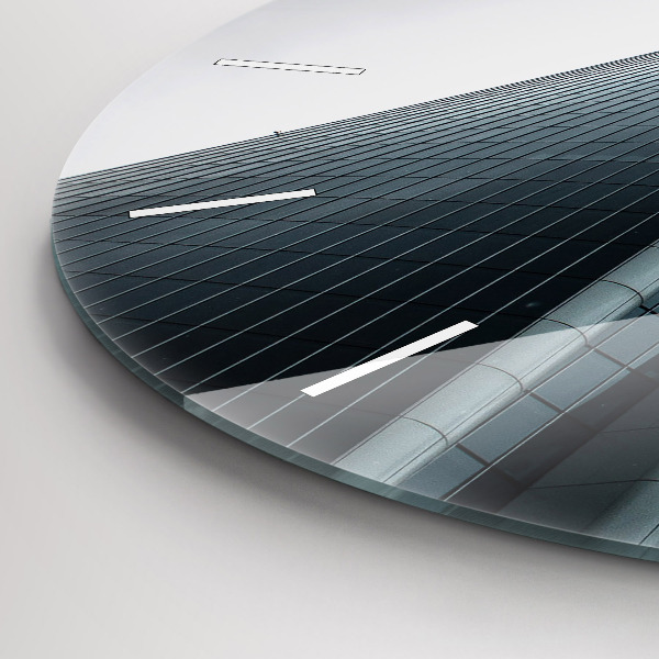 Orologio rotondo in vetro Grattacielo a Milano