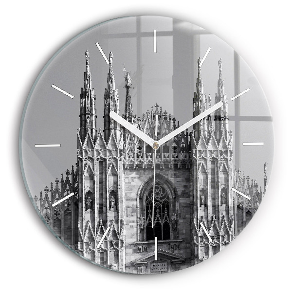 Orologio rotondo in vetro Duomo di Milano