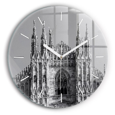 Orologio rotondo in vetro Duomo di Milano