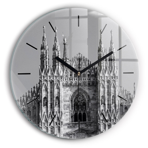 Orologio rotondo in vetro Duomo di Milano