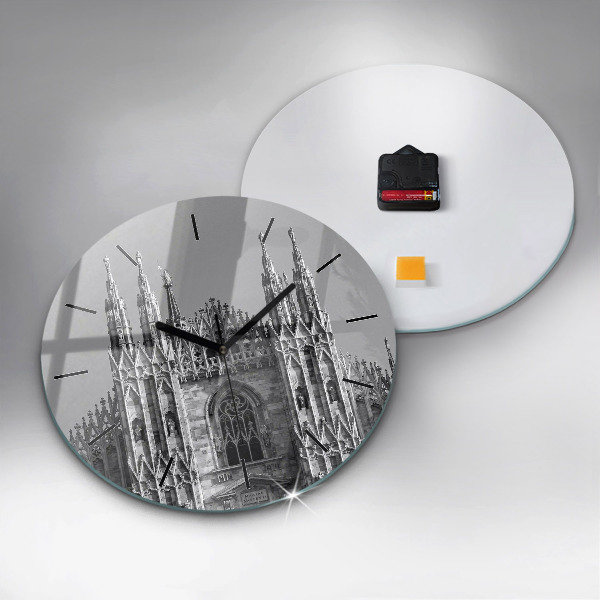 Orologio rotondo in vetro Duomo di Milano