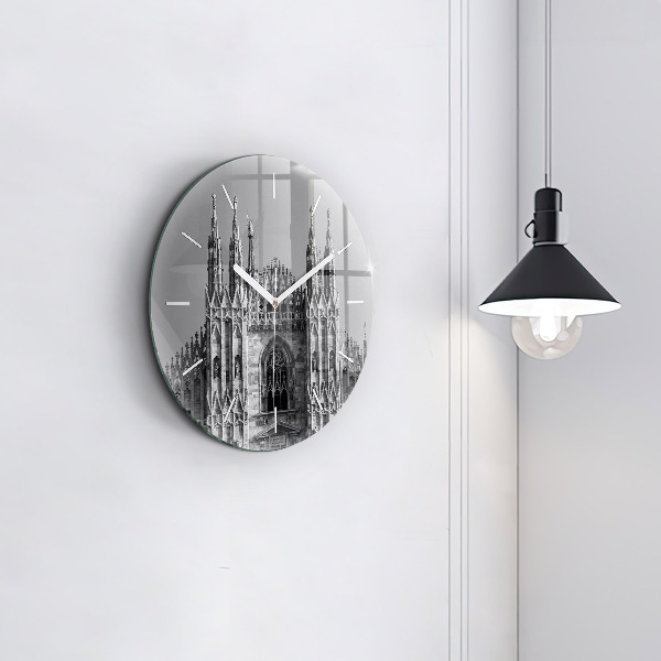 Orologio rotondo in vetro Duomo di Milano