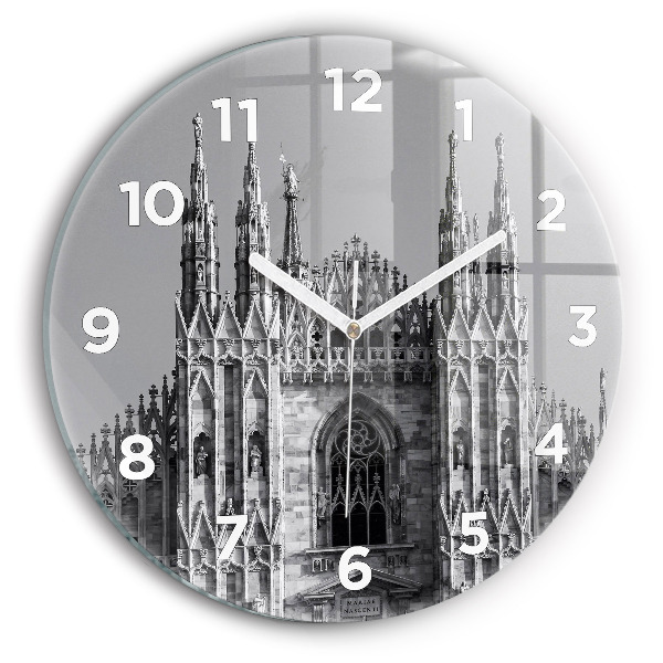 Orologio rotondo in vetro Duomo di Milano