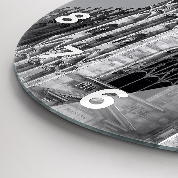 Orologio rotondo in vetro Duomo di Milano