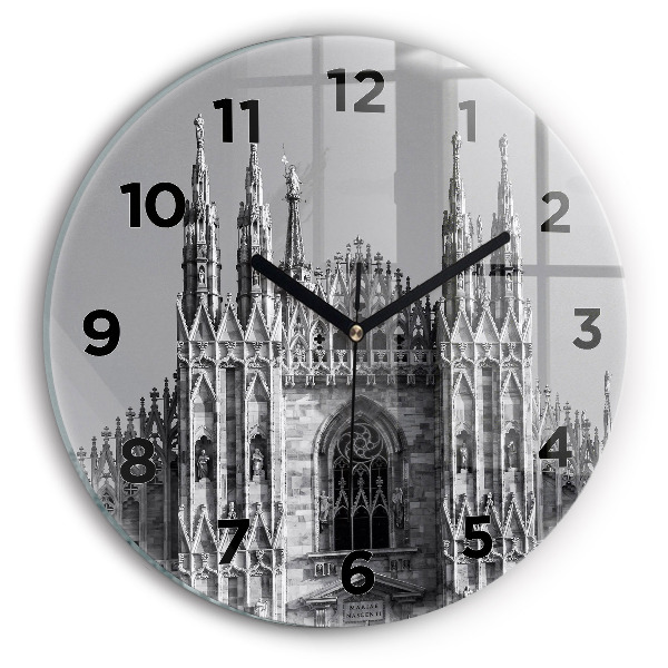 Orologio rotondo in vetro Duomo di Milano