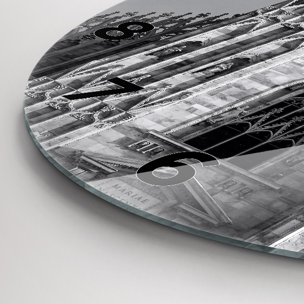 Orologio rotondo in vetro Duomo di Milano