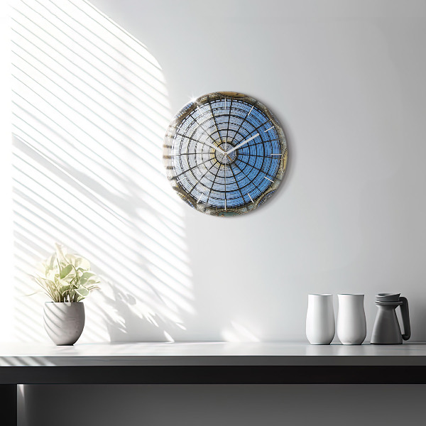Orologio rotondo in vetro Centro commerciale a Milano