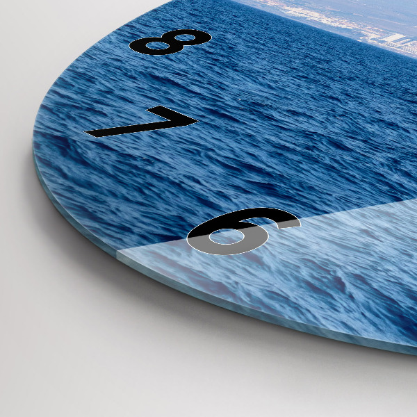 Orologio rotondo in vetro Yacht a Tenerife