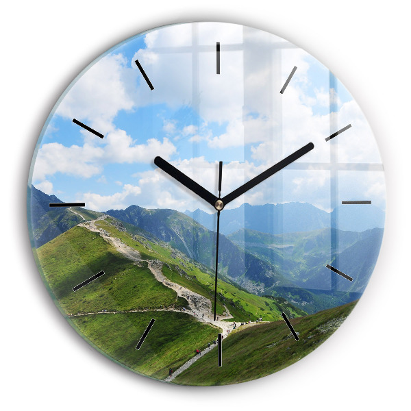 Orologio rotondo in vetro Kasprowy Wierch Zakopane