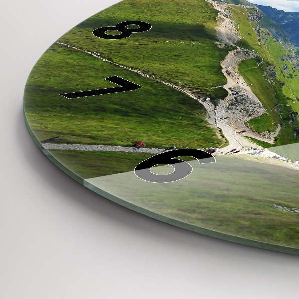 Orologio rotondo in vetro Kasprowy Wierch Zakopane