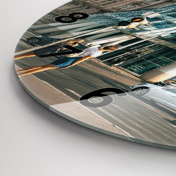 Orologio rotondo in vetro Casa danzante Praga