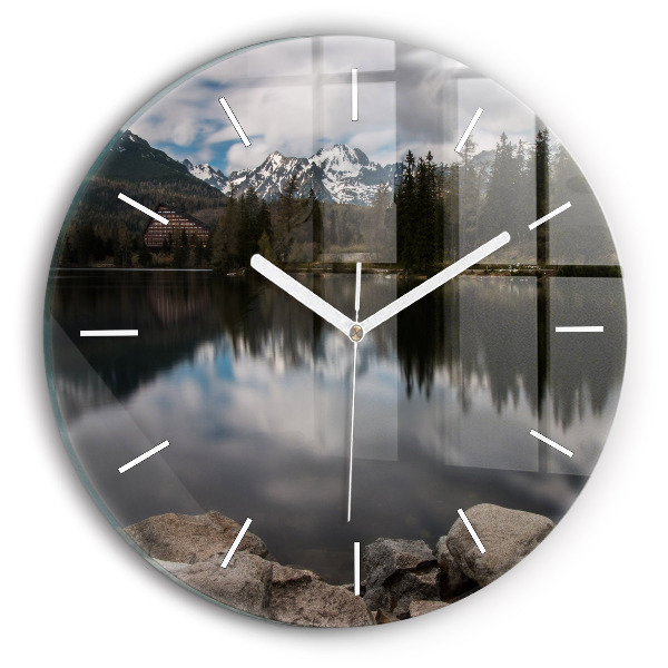 Orologio rotondo in vetro Alti Tatra in Slovacchia