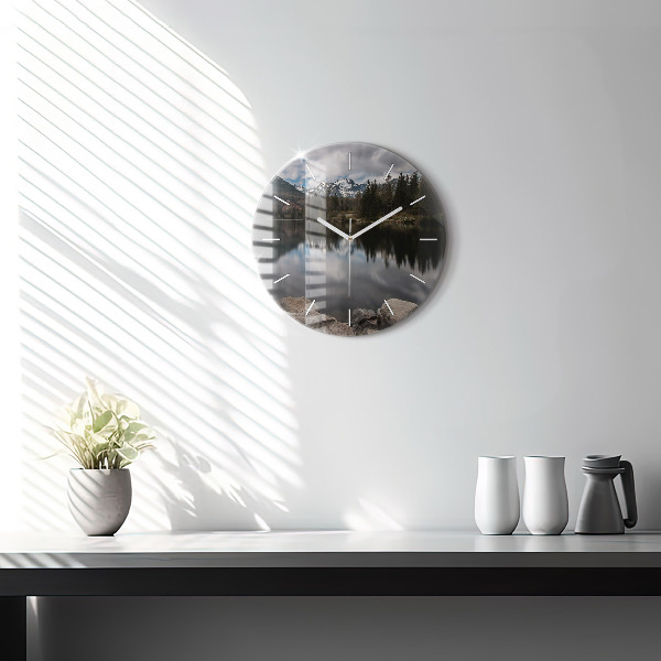 Orologio rotondo in vetro Alti Tatra in Slovacchia