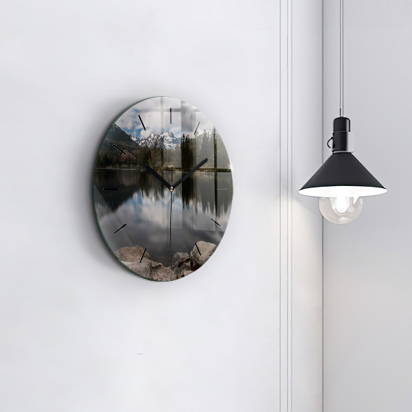 Orologio rotondo in vetro Alti Tatra in Slovacchia