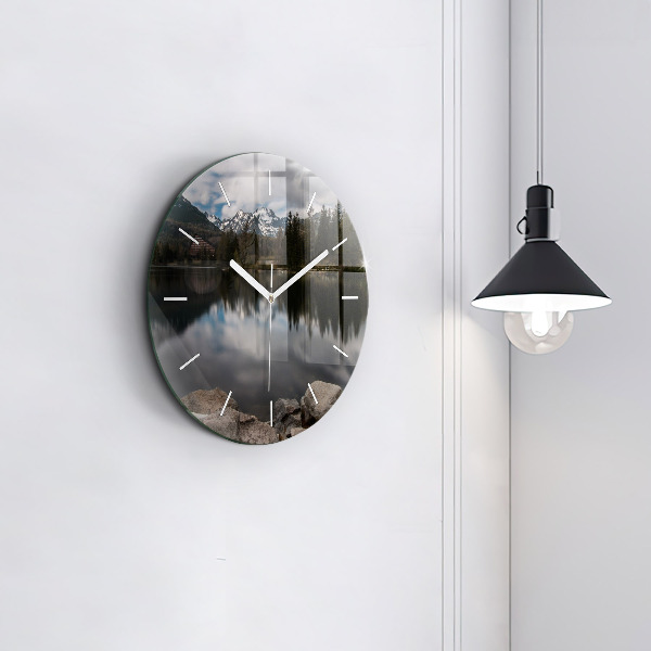 Orologio rotondo in vetro Alti Tatra in Slovacchia