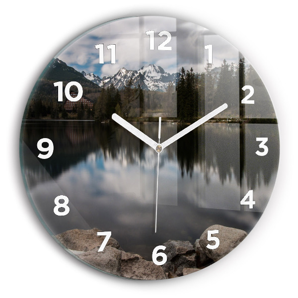 Orologio rotondo in vetro Alti Tatra in Slovacchia