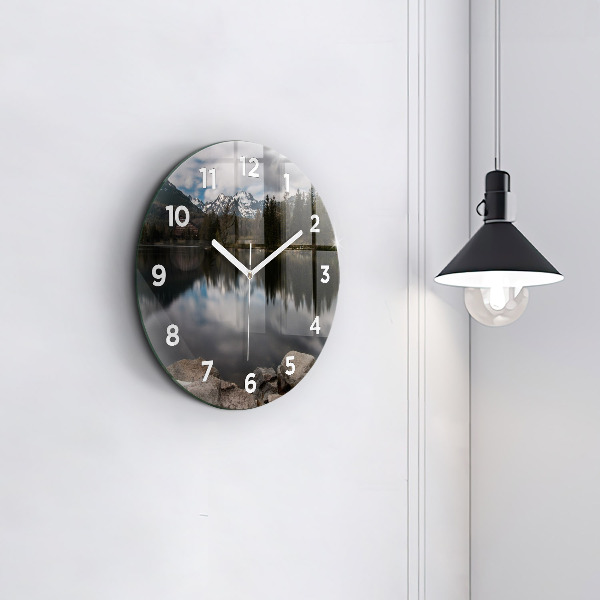 Orologio rotondo in vetro Alti Tatra in Slovacchia