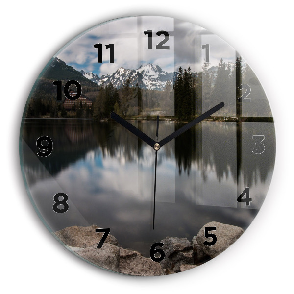 Orologio rotondo in vetro Alti Tatra in Slovacchia