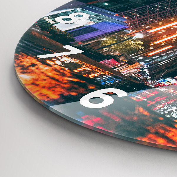 Orologio rotondo in vetro Albergo a Houston