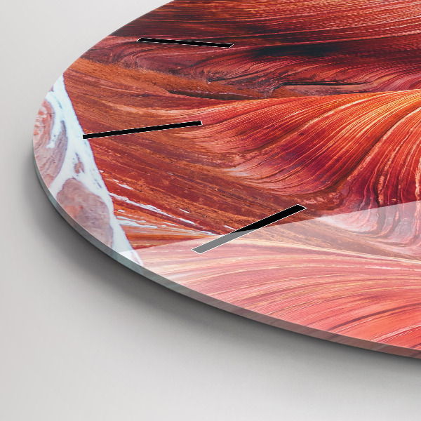 Orologio rotondo in vetro Il pittoresco Grand Canyon