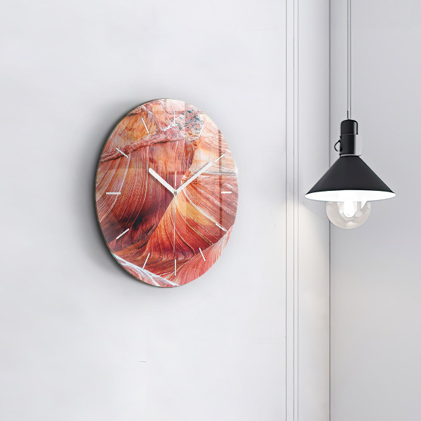 Orologio rotondo in vetro Il pittoresco Grand Canyon