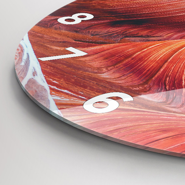 Orologio rotondo in vetro Il pittoresco Grand Canyon