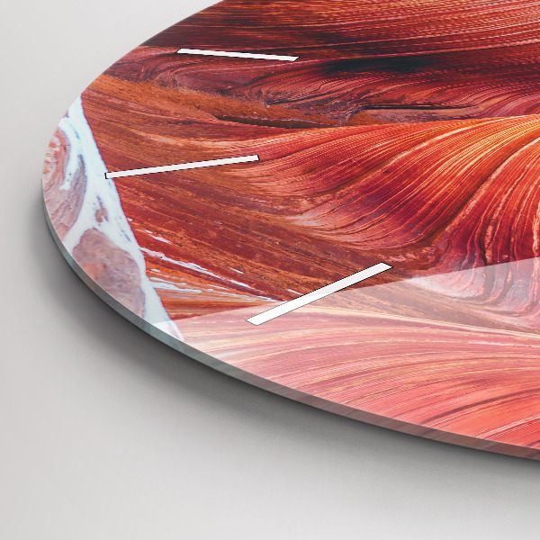 Orologio rotondo in vetro Il pittoresco Grand Canyon