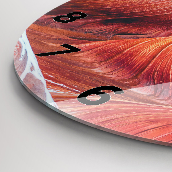 Orologio rotondo in vetro Il pittoresco Grand Canyon