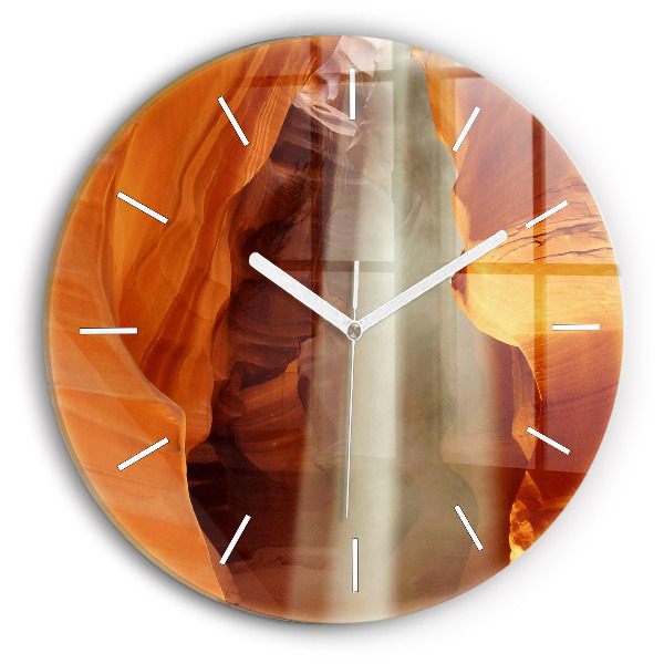 Orologio rotondo in vetro Canyon del deserto