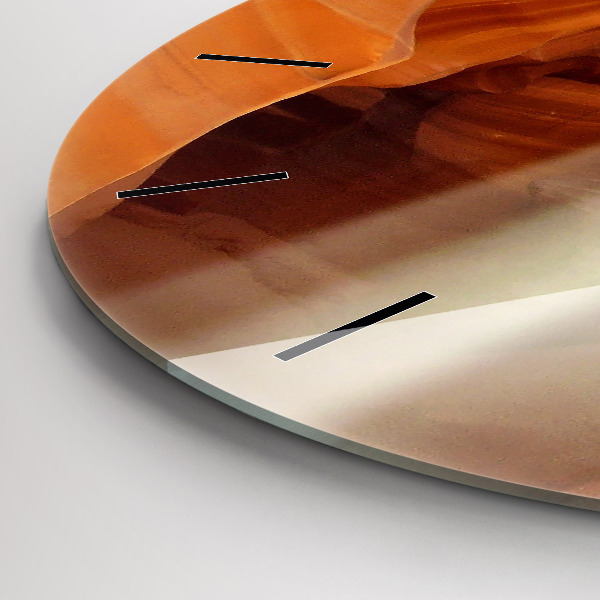 Orologio rotondo in vetro Canyon del deserto