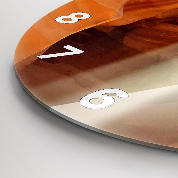 Orologio rotondo in vetro Canyon del deserto