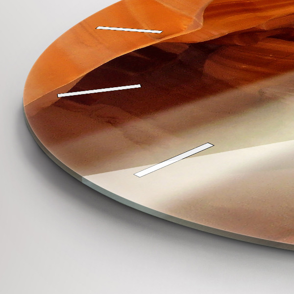 Orologio rotondo in vetro Canyon del deserto