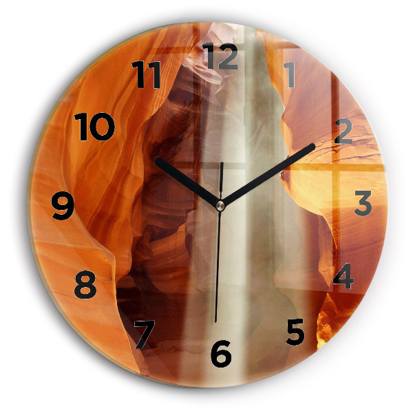 Orologio rotondo in vetro Canyon del deserto