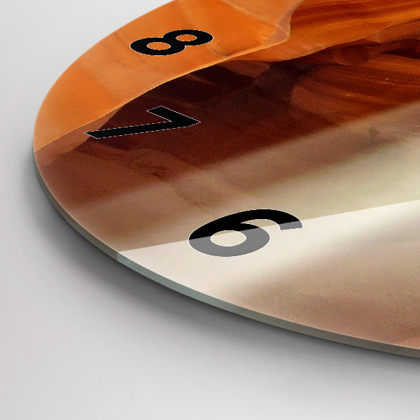 Orologio rotondo in vetro Canyon del deserto