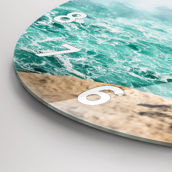 Orologio rotondo in vetro La barca e il Niagara