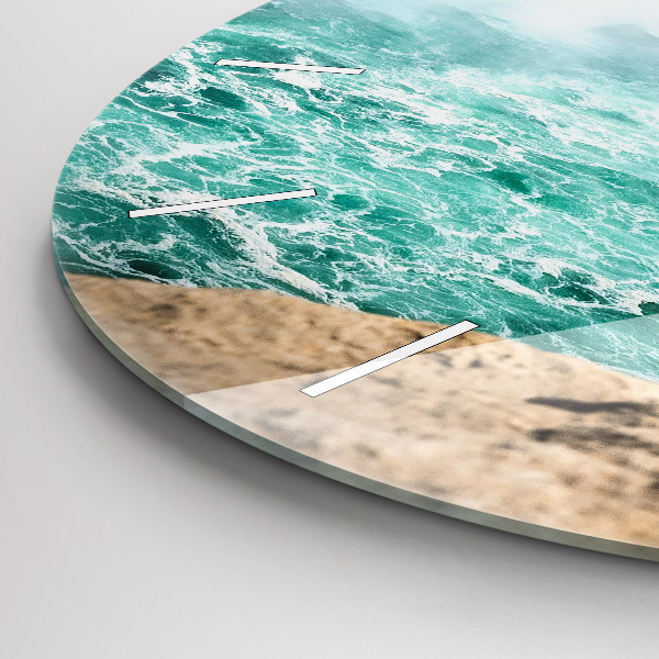 Orologio rotondo in vetro La barca e il Niagara