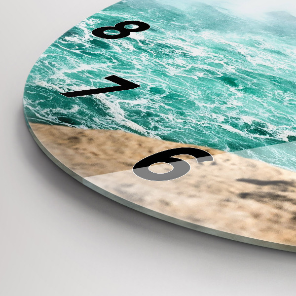 Orologio rotondo in vetro La barca e il Niagara