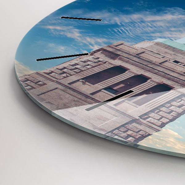 Orologio rotondo in vetro Statua della Libertà New York