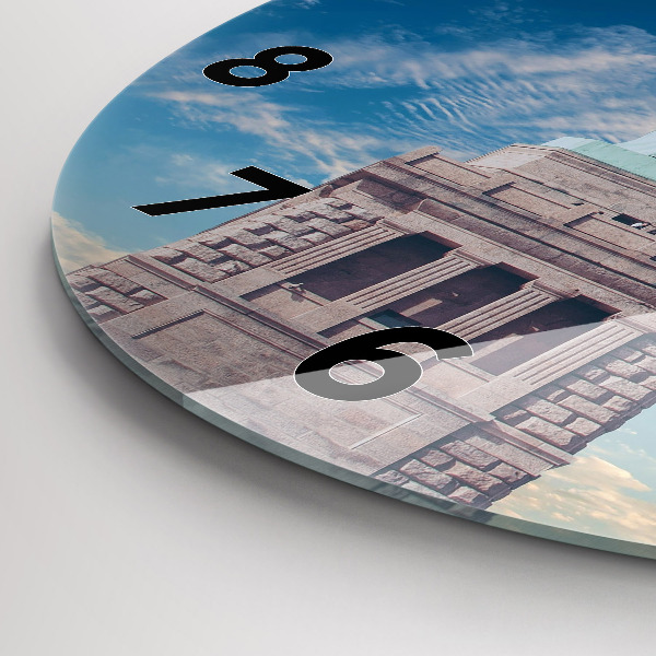 Orologio rotondo in vetro Statua della Libertà New York