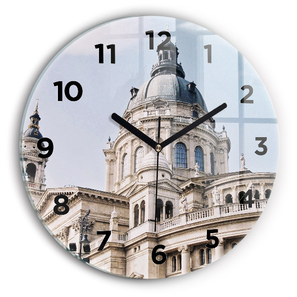Orologio rotondo in vetro Basilica di S. Stefano