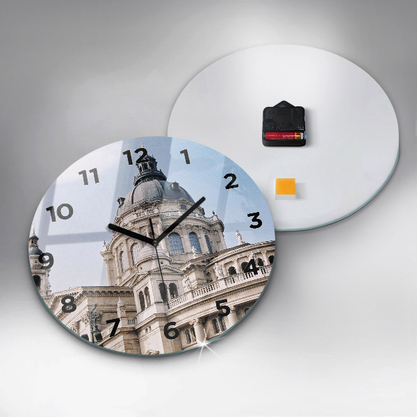 Orologio rotondo in vetro Basilica di S. Stefano