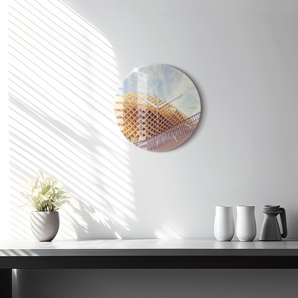 Orologio rotondo in vetro Punto panoramico di Siviglia