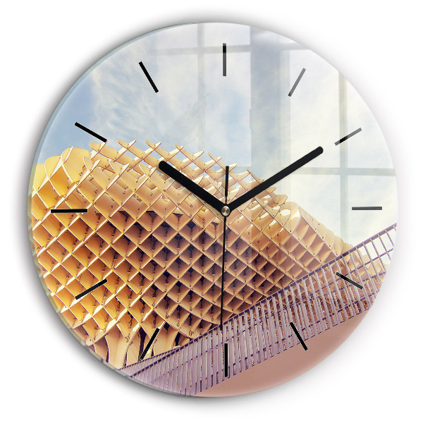 Orologio rotondo in vetro Punto panoramico di Siviglia