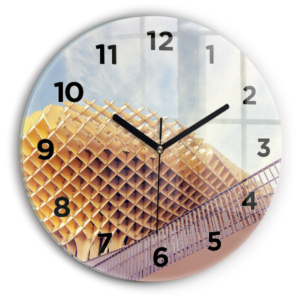 Orologio rotondo in vetro Punto panoramico di Siviglia