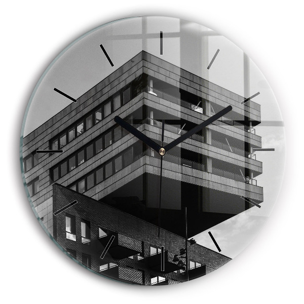 Orologio rotondo in vetro Architettura ad Amsterdam