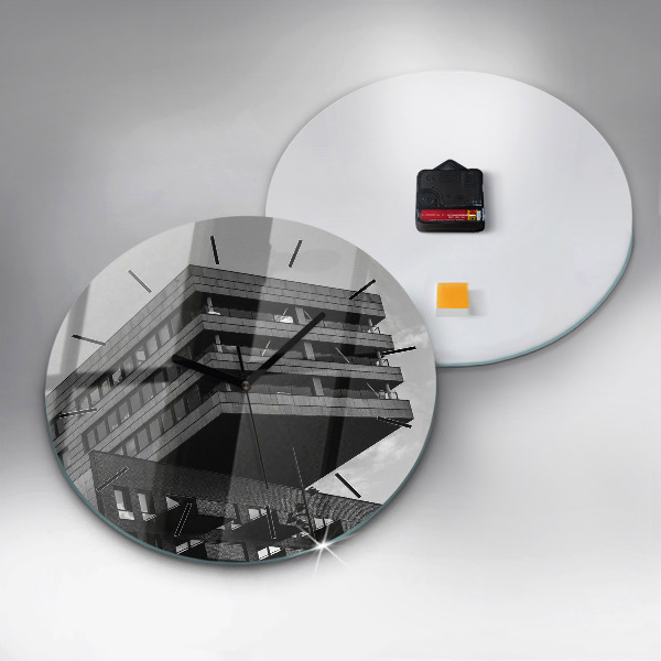 Orologio rotondo in vetro Architettura ad Amsterdam