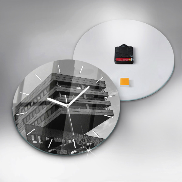 Orologio rotondo in vetro Architettura ad Amsterdam